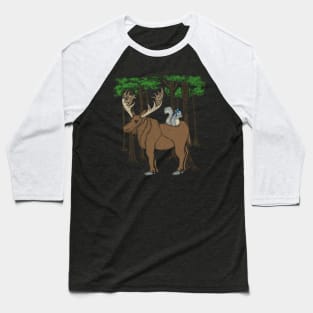 Moose And Squirrel Baseball T-Shirt